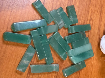 GREEN AVENTURINE, FLUORITE CARRIBEAN & LAPIS LAZULI CALCITE DIY PENDANTS ONLY (NO CHAIN)