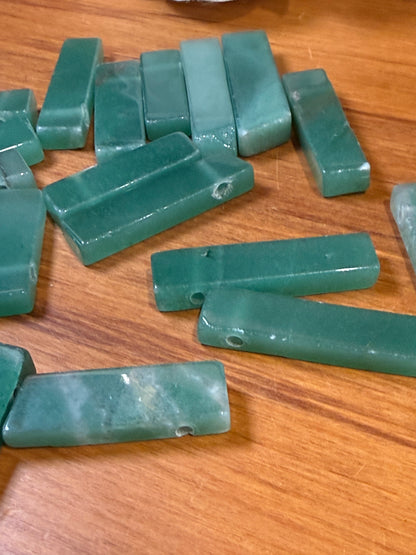 GREEN AVENTURINE, FLUORITE CARRIBEAN & LAPIS LAZULI CALCITE DIY PENDANTS ONLY (NO CHAIN)