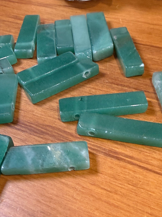 GREEN AVENTURINE, FLUORITE CARRIBEAN & LAPIS LAZULI CALCITE DIY PENDANTS ONLY (NO CHAIN)