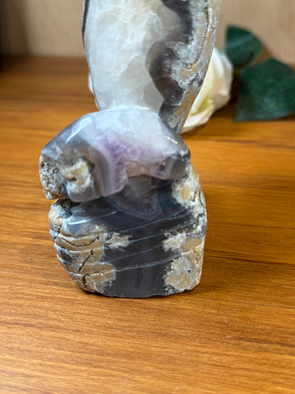 AMAZING UV REACTIVE DOLPHIN WITH AMETHYST