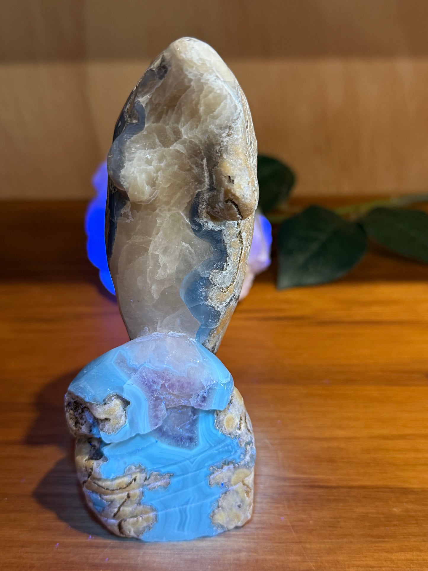 AMAZING UV REACTIVE DOLPHIN WITH AMETHYST
