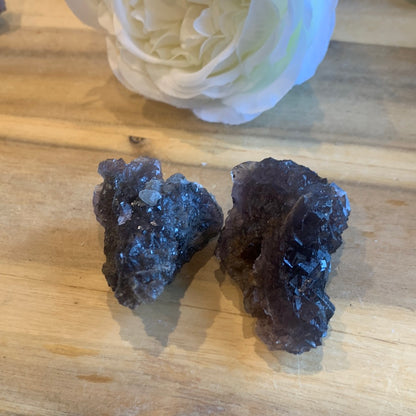 BLACK FLUORITE RAWS (UV ACTIVE)