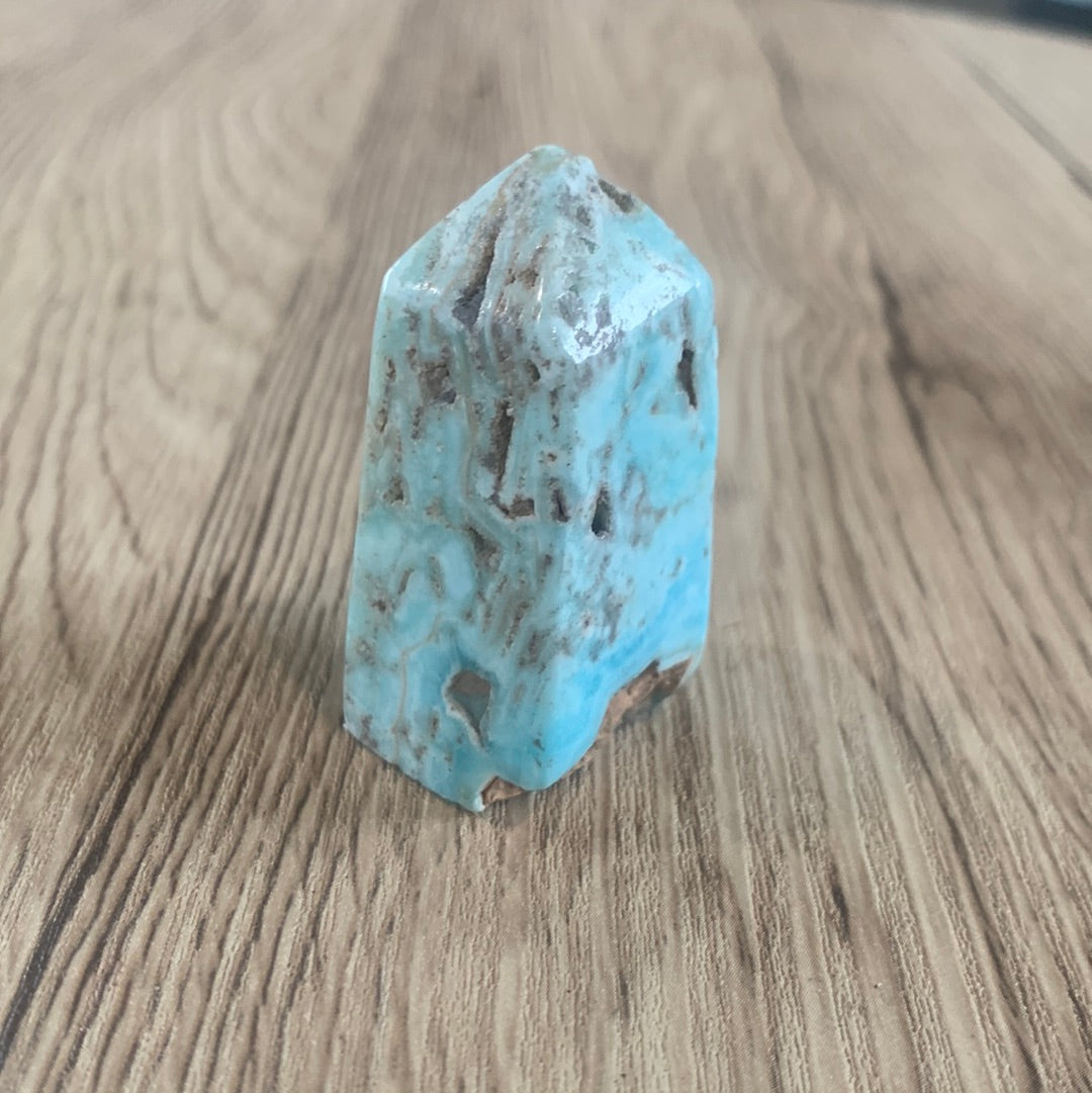 BLUE ARAGONITE POINTS