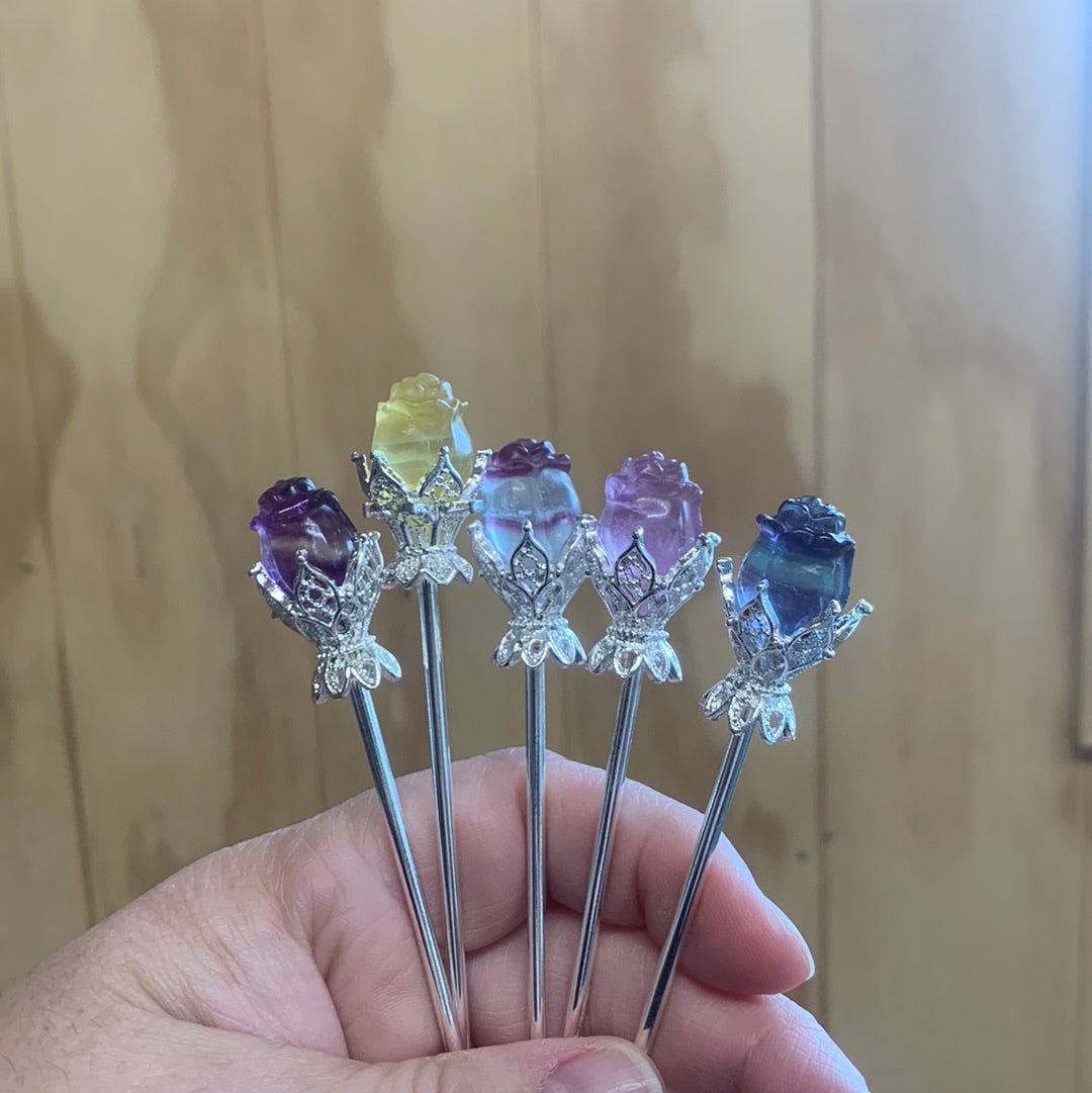 CRYSTAL HAIR PINS