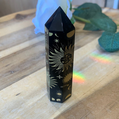 BLACK OBSIDIAN POINTS