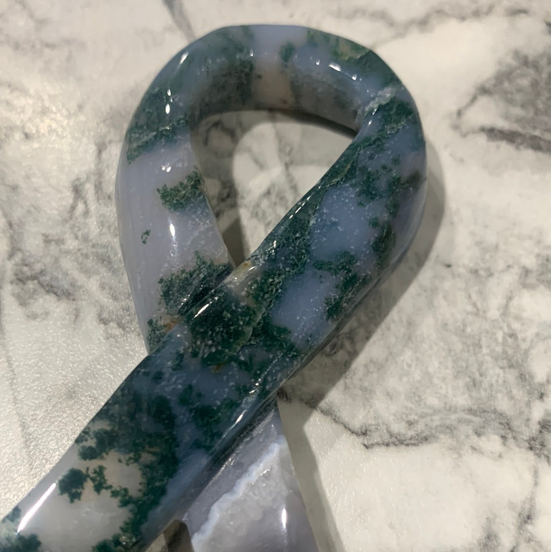 MOSS AGATE RIBBONS