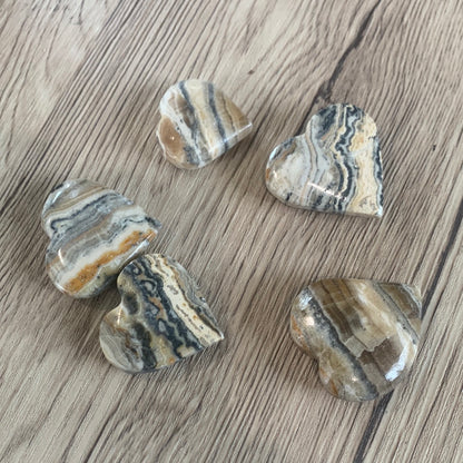 INDIAN BUMBLE BEE JASPER HEARTS (SMALL)