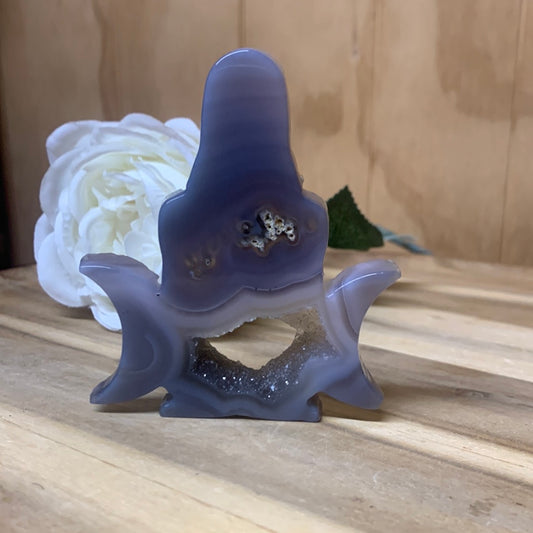 DRUUZY AGATE MEDITATING LADY