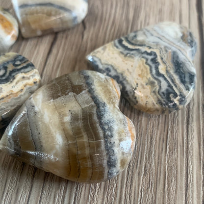 INDIAN BUMBLE BEE JASPER HEARTS (SMALL)