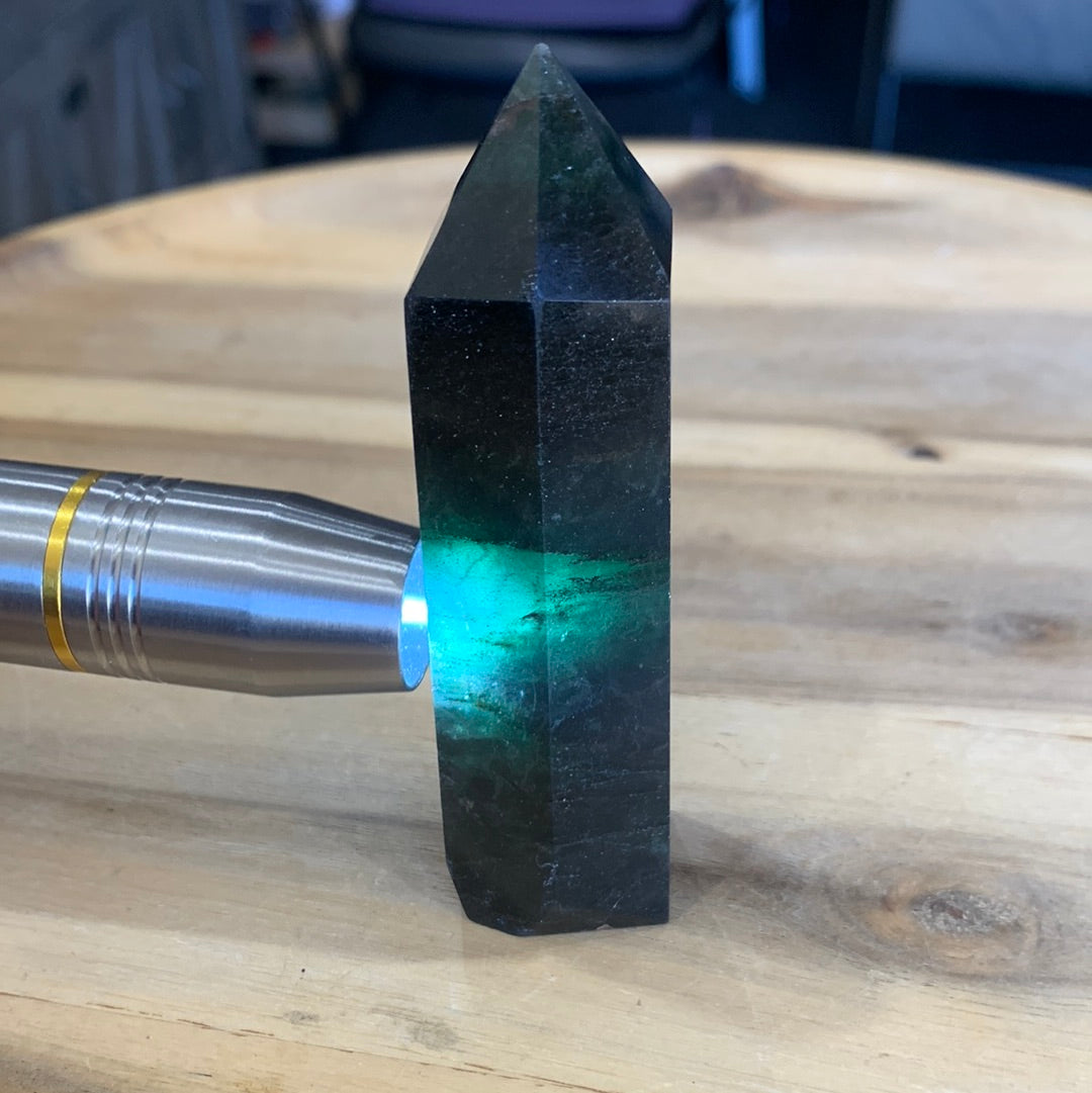 RAINBOW FLUORITE TOWER/POINTS