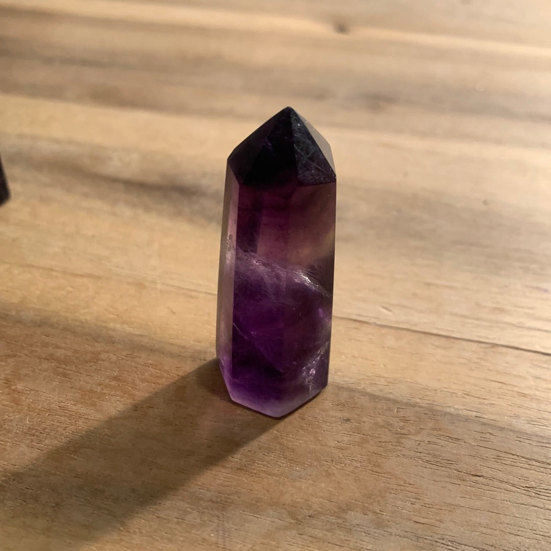 RAINBOW FLUORITE TOWER/POINTS