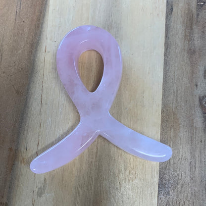 ROSE QUARTZ BREAST CANCER RIBBONS