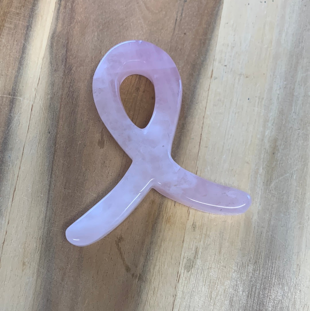ROSE QUARTZ BREAST CANCER RIBBONS