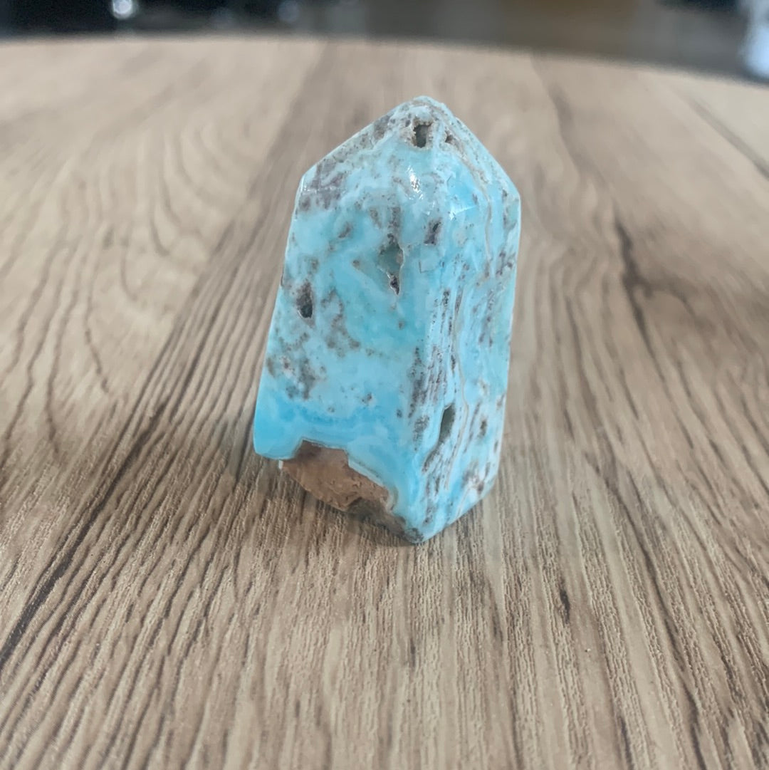 BLUE ARAGONITE POINTS