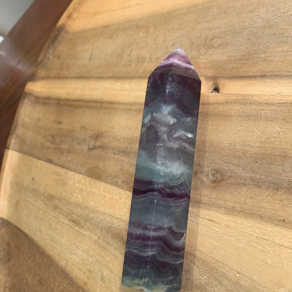 RAINBOW FLUORITE TOWER/POINTS