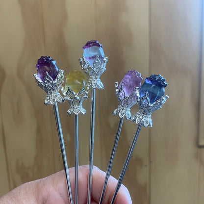 CRYSTAL HAIR PINS