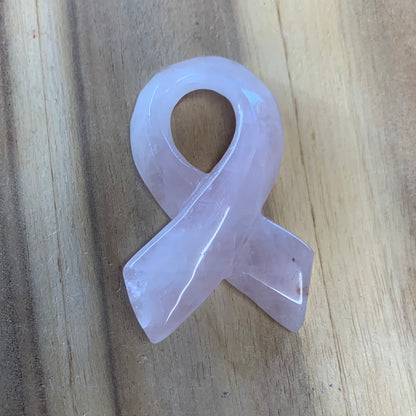 ROSE QUARTZ BREAST CANCER RIBBONS