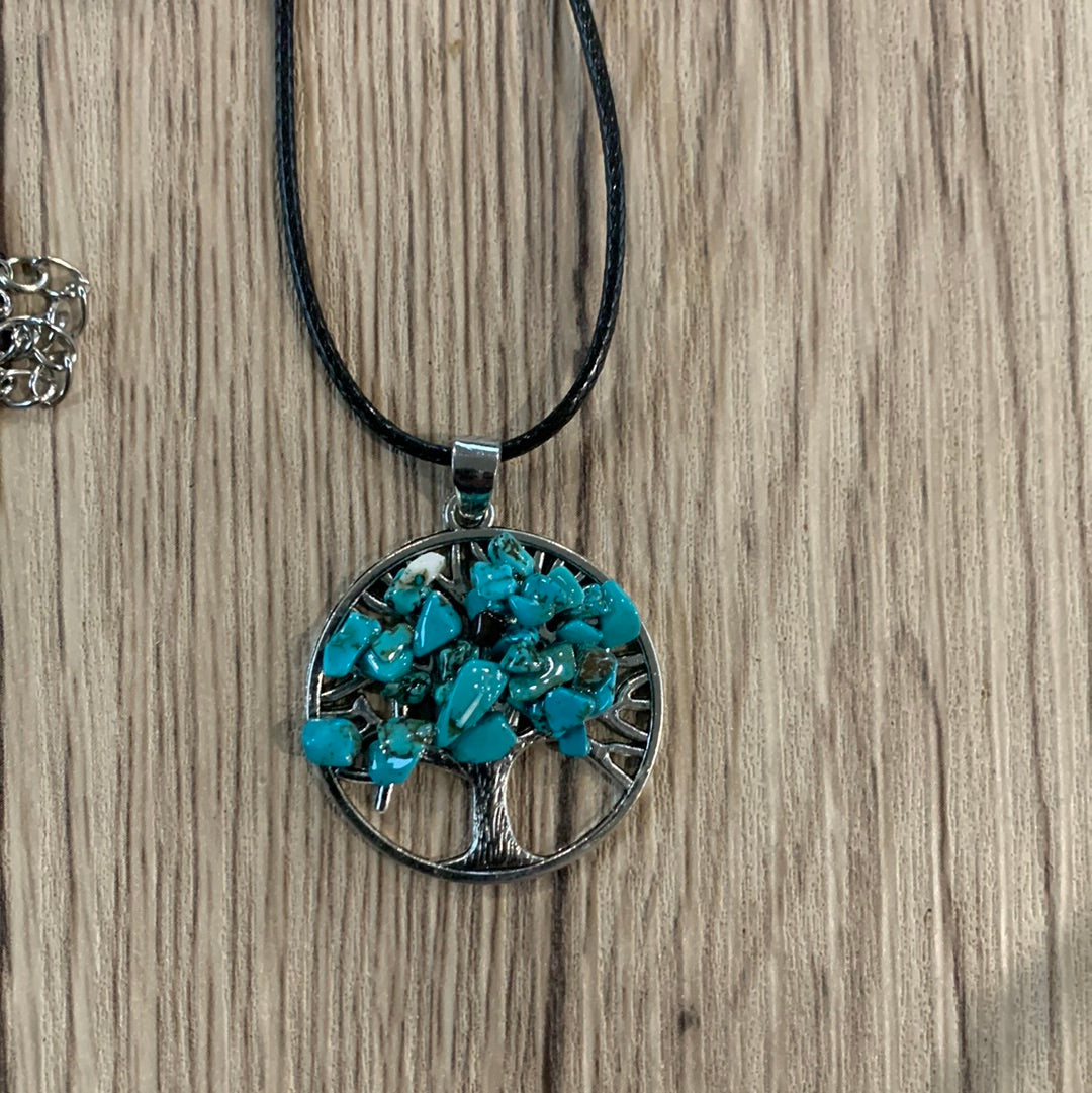 TURQUOISE TREE OF LIFE PENDANTS