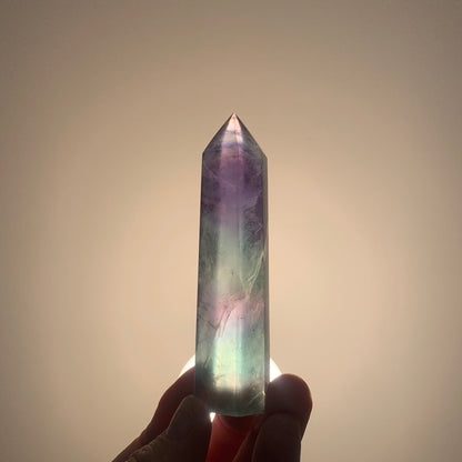 RAINBOW FLUORITE TOWER/POINTS