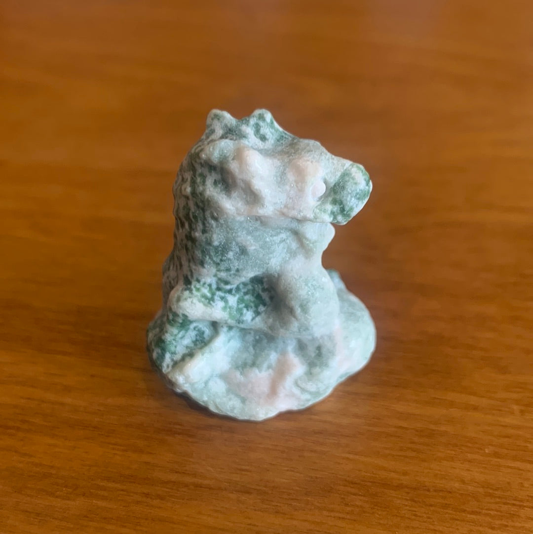 MOSS AGATE LIONS (SMALL)