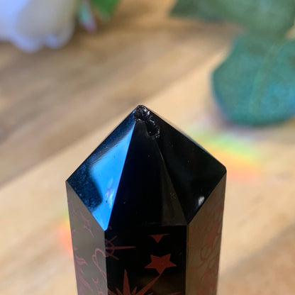 BLACK OBSIDIAN POINTS