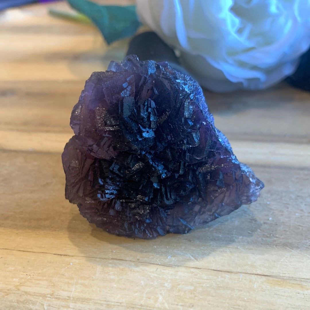 BLACK FLUORITE RAWS (UV ACTIVE)