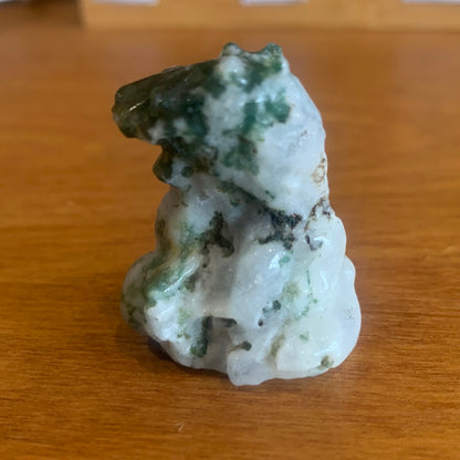 MOSS AGATE LIONS (SMALL)
