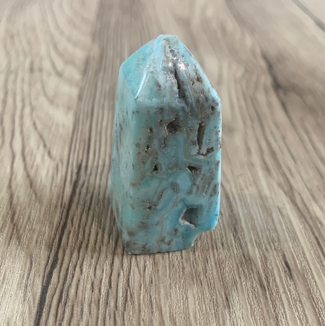 BLUE ARAGONITE POINTS