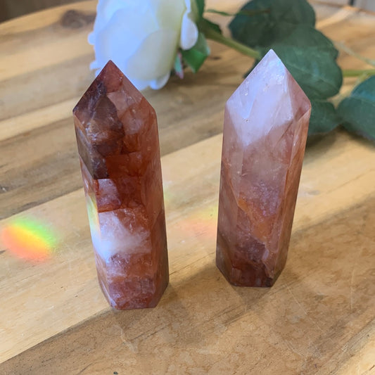 FIRE QUARTZ POINTS