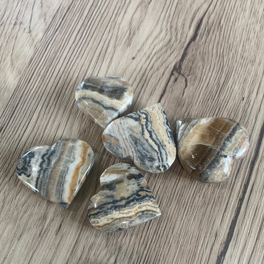 INDIAN BUMBLE BEE JASPER HEARTS (SMALL)