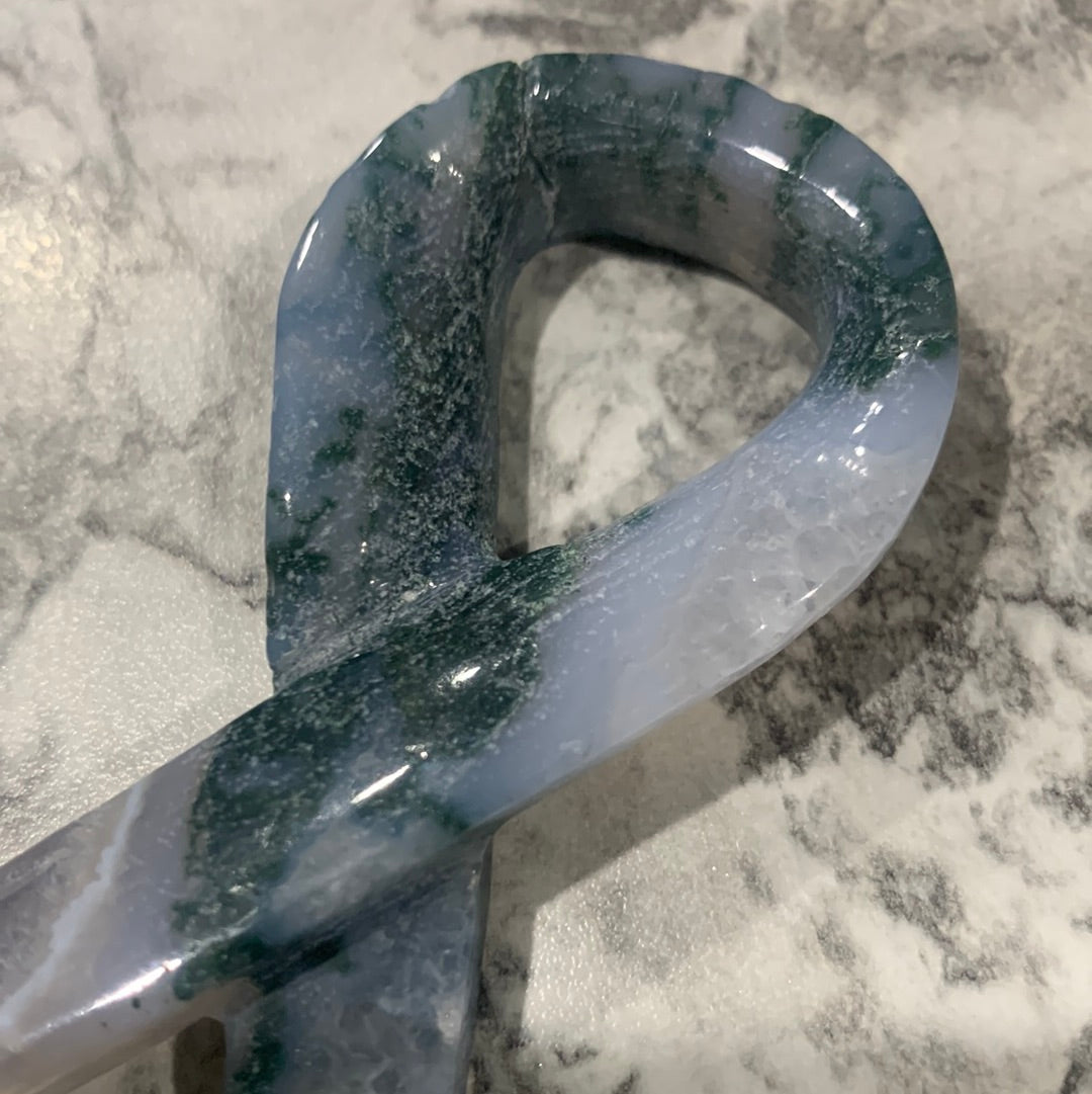 MOSS AGATE RIBBONS