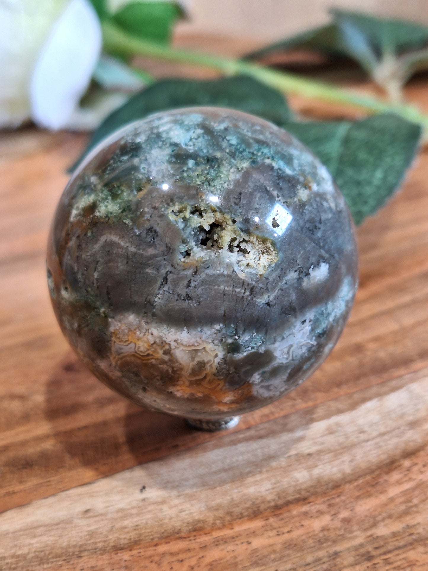 MOSS AGATE SPHERES