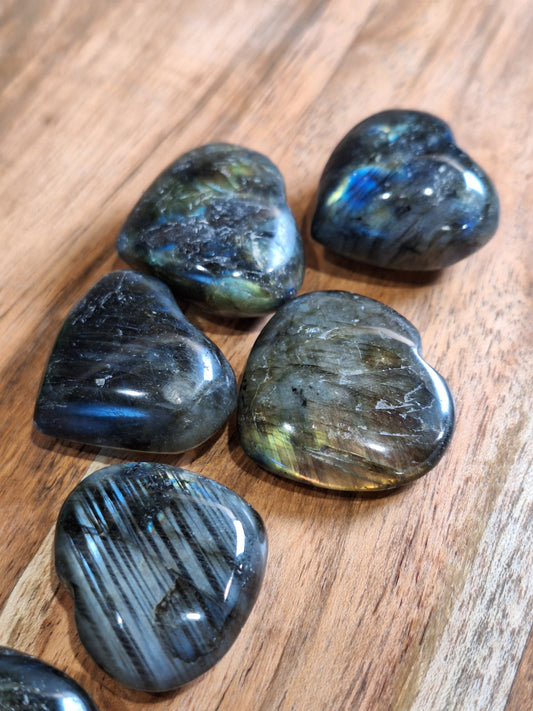 LABRADORITE HEARTS (SMALL)