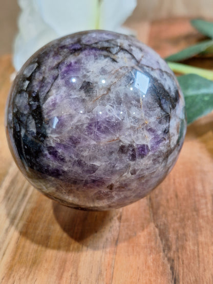 DREAM AMETHYST SPHERE (CHEVRON AMETHYST)