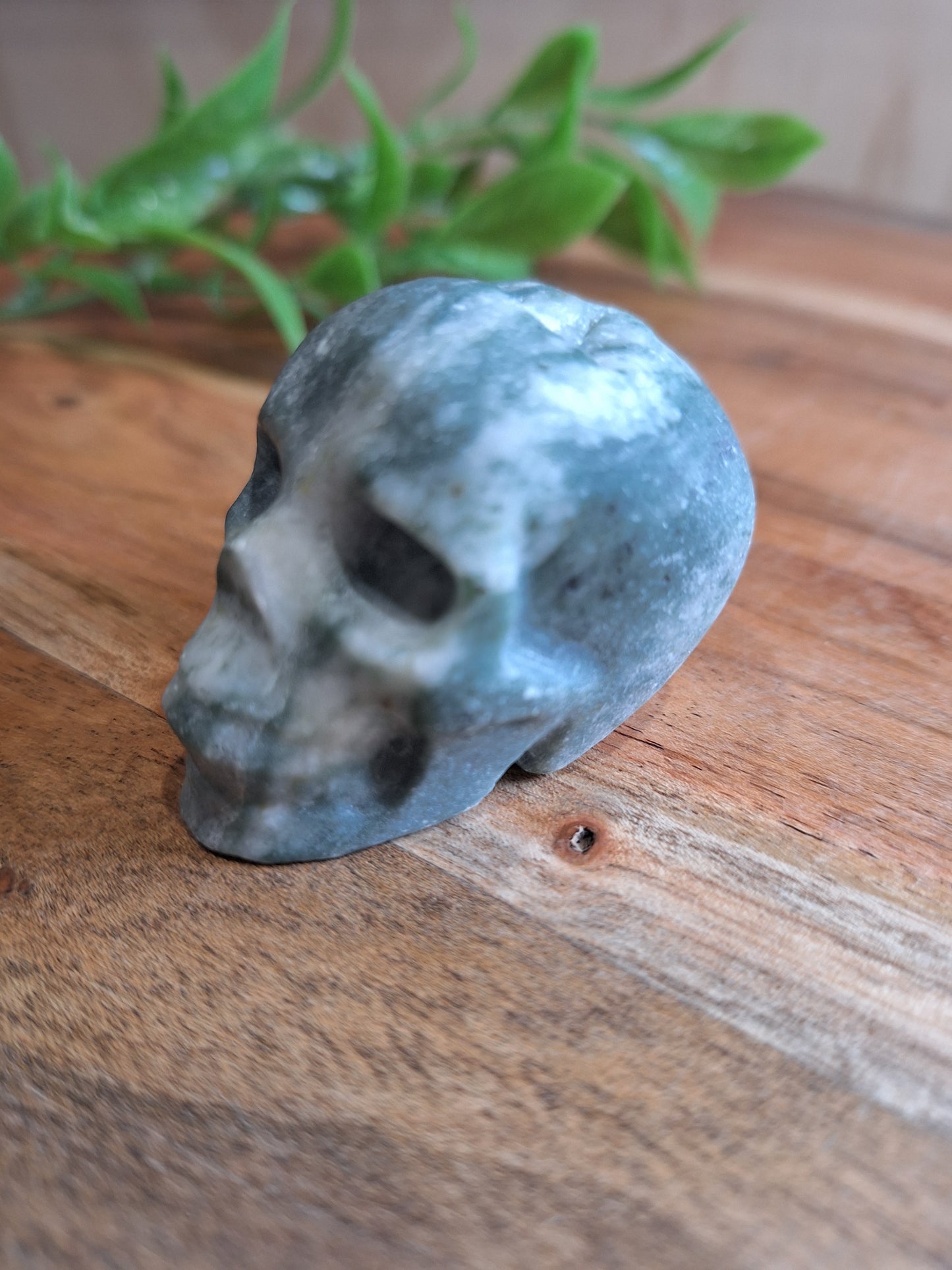 SERPENTINE JADE SKULLS