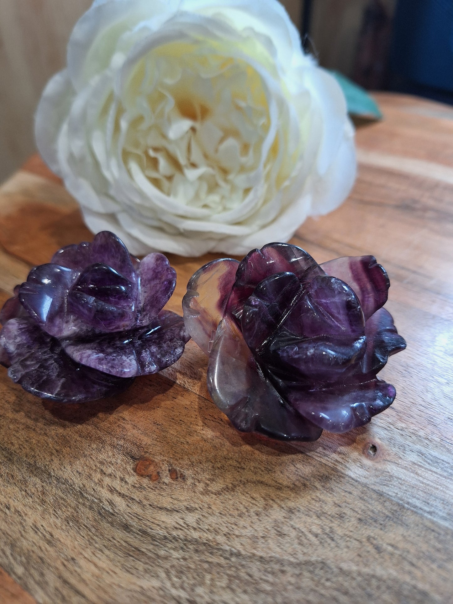 PURPLE FLUORITE ROSES