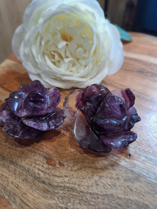 PURPLE FLUORITE ROSES