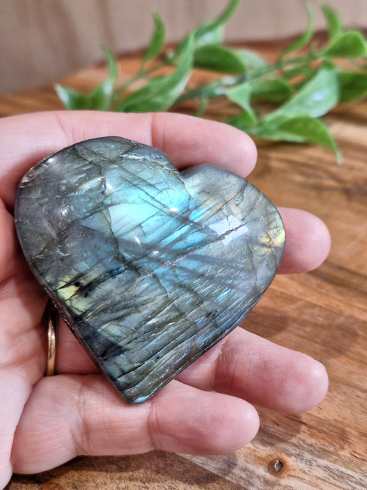 LABRADORITE HEART