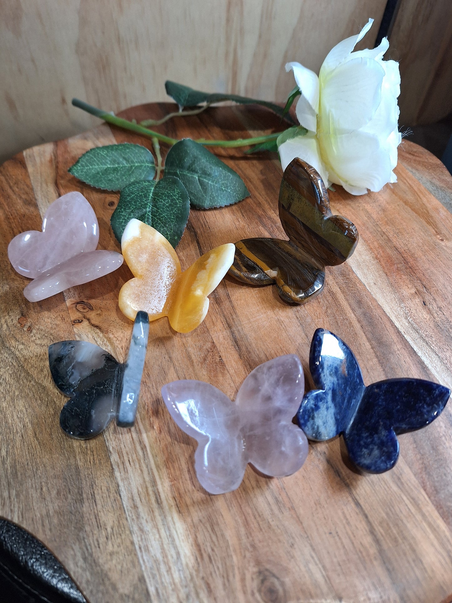 CRYSTAL BUTTERFLIES SMALL & LARGE