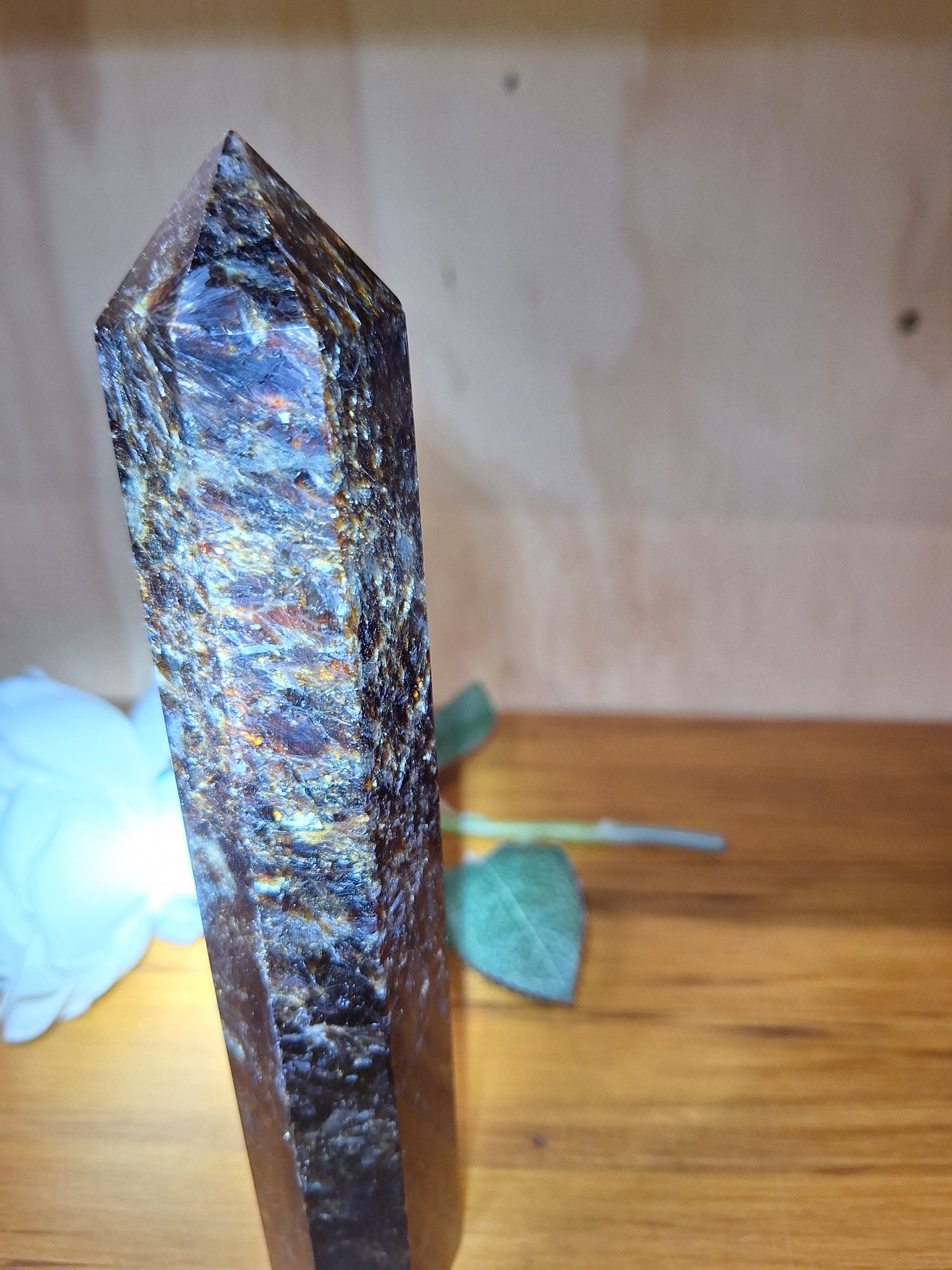 ASTROPHYLITE WITH AMBER