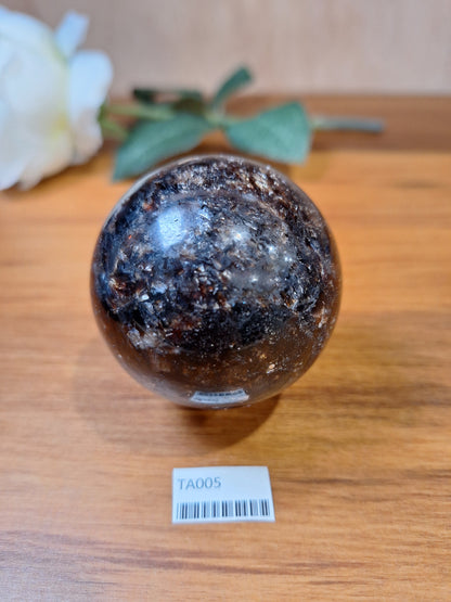 ASTROPHYLITE WITH AMBER