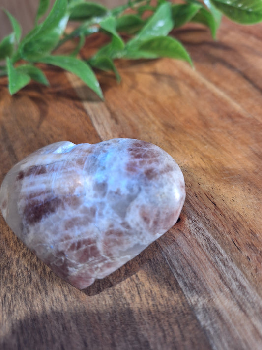 PEACH MOONSTONE HEARTS