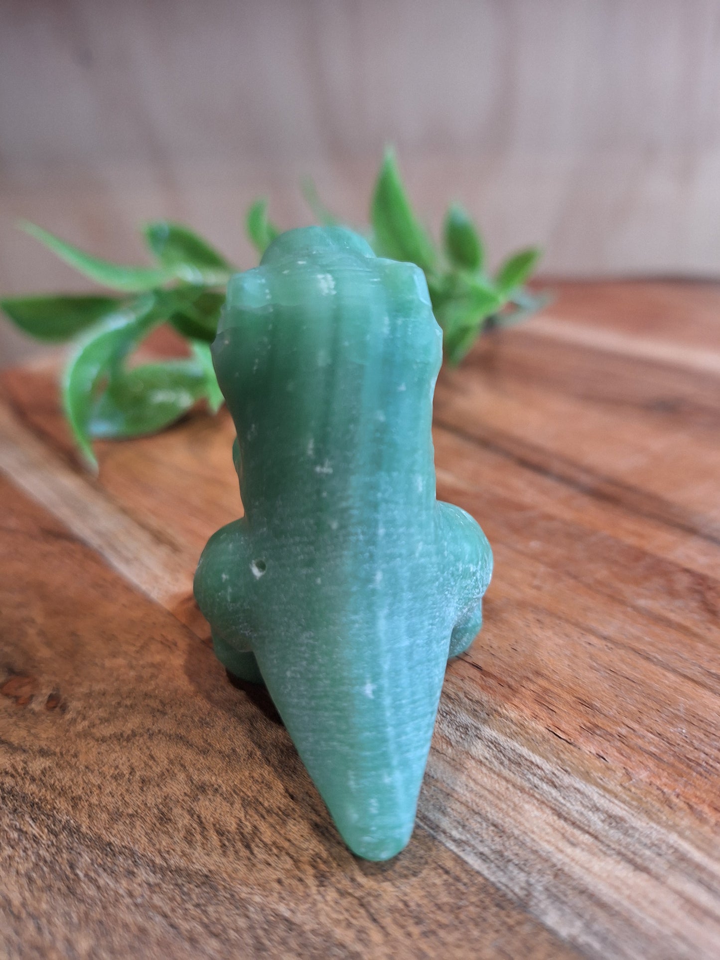 AMAZING DARK GREEN JADE TYRANNOSAURUS REX