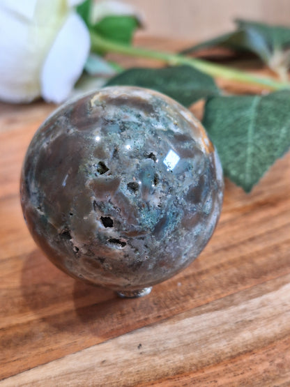 MOSS AGATE SPHERES
