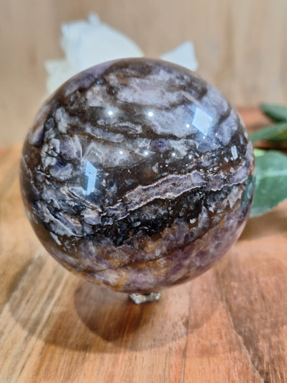 DREAM AMETHYST SPHERE (CHEVRON AMETHYST)