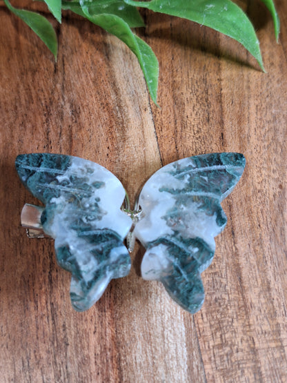 CRYSTAL BUTTERFLY HAIR CLIPS