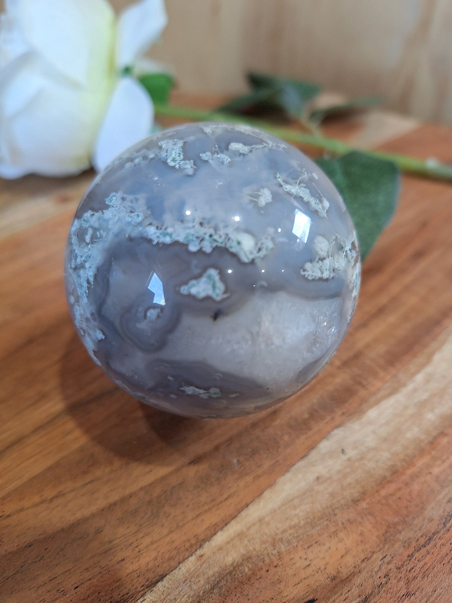 MOSS AGATE SPHERES