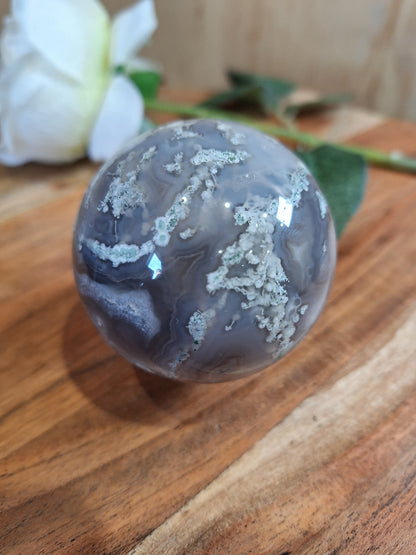 MOSS AGATE SPHERES