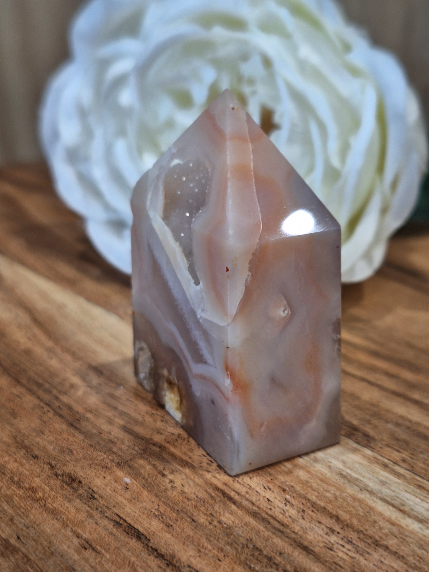 FLOWER AGATE FREEFORM