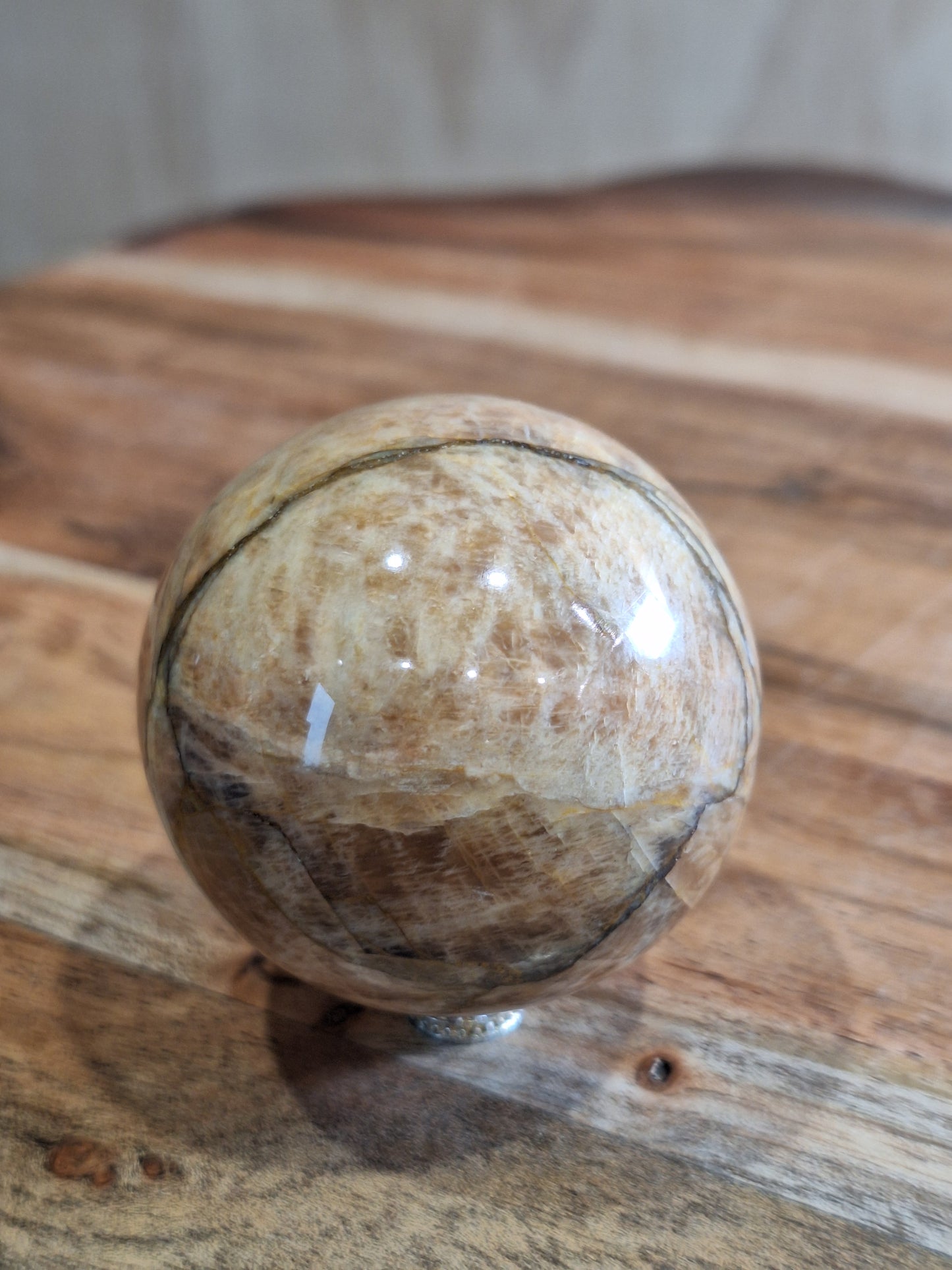 PEACH MOONSTONE SPHERES